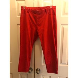 Women’s plus Red Jegging pants